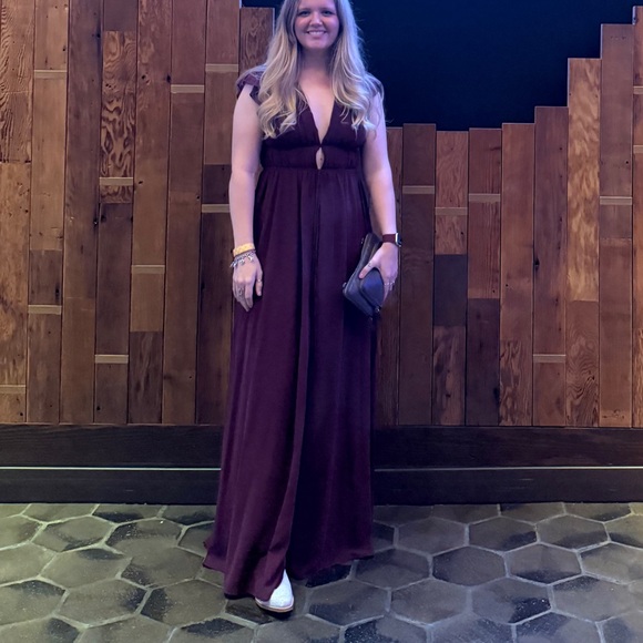 Lulu's Deep Red Maxi Dress - Picture 7 of 8